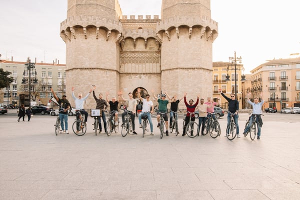 Valencia bike trip with Inverid people