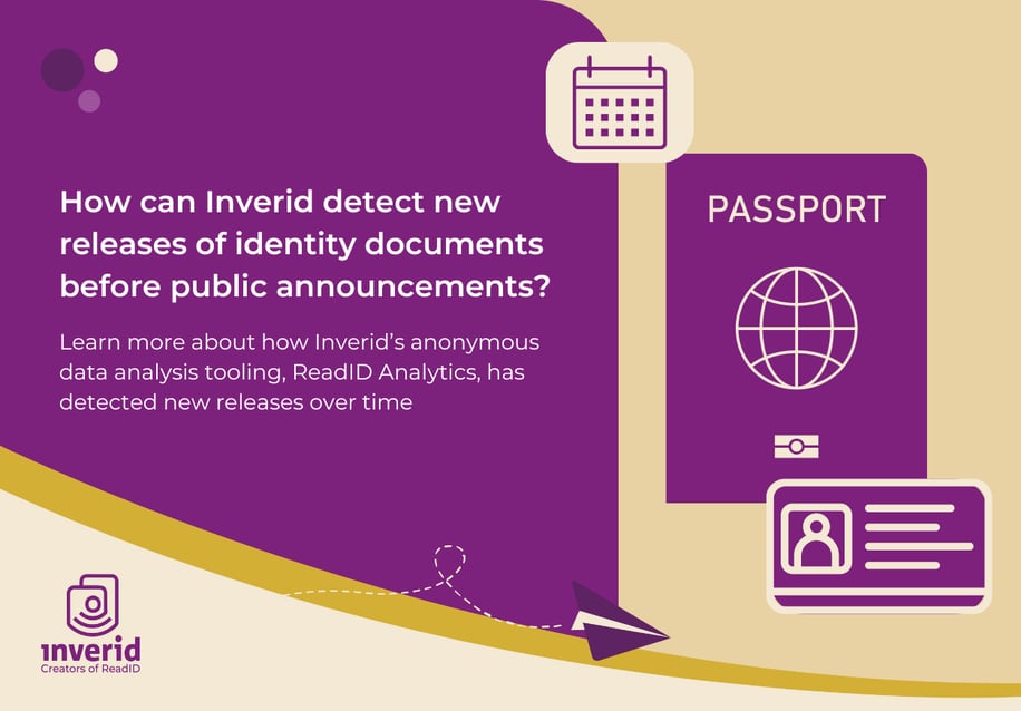 Inverid detects new identity documents releases with our data analysis tool ReadID Analytics